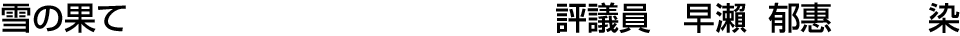 雪の果て 評議員  早瀨 郁惠【染】