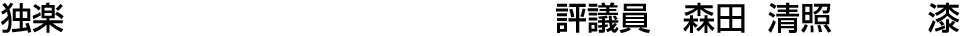 独楽 評議員  森田 清照【漆】